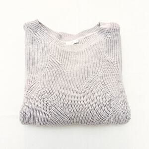 J. Jill Knit Woven Purple Long Sleeve Sweater Size XL petite